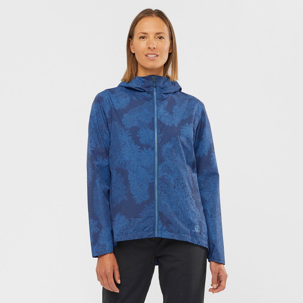 Chaquetas Salomon Mujer Oscuro - Salomon Argentina ESSENTIAL IMPERMEABLE 2L,562940-VJO